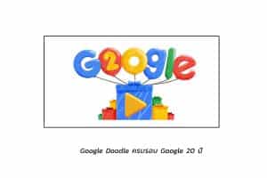 Google Doodle ครบรอบ Google 20 ปี