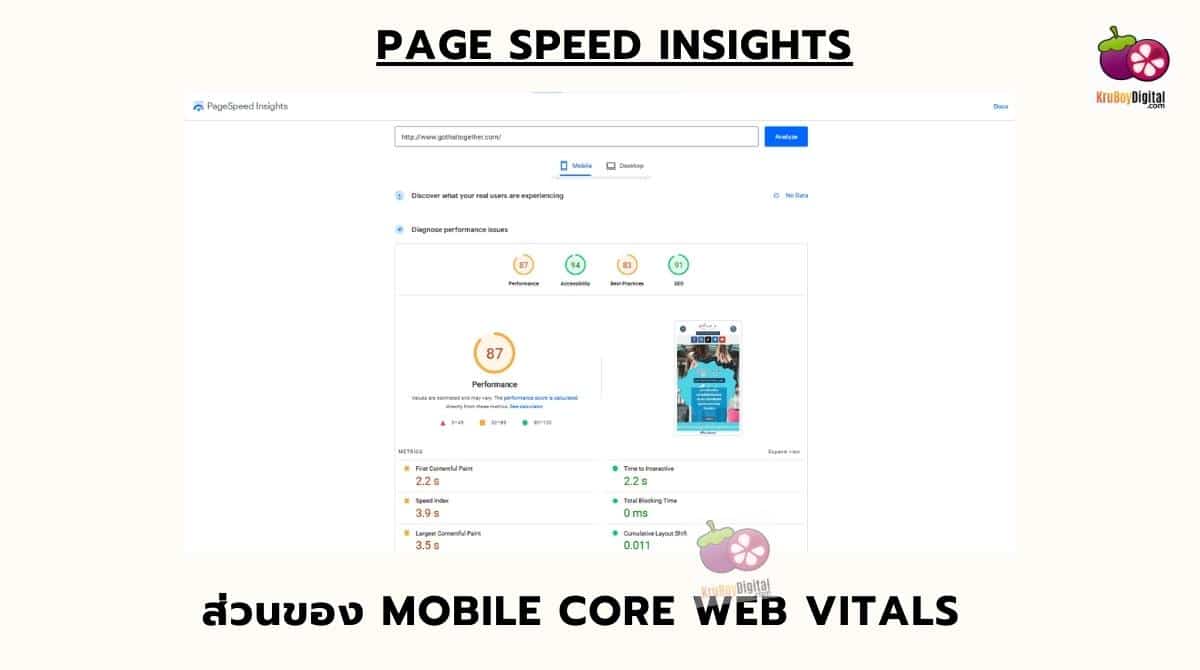 Google Page speed insights 