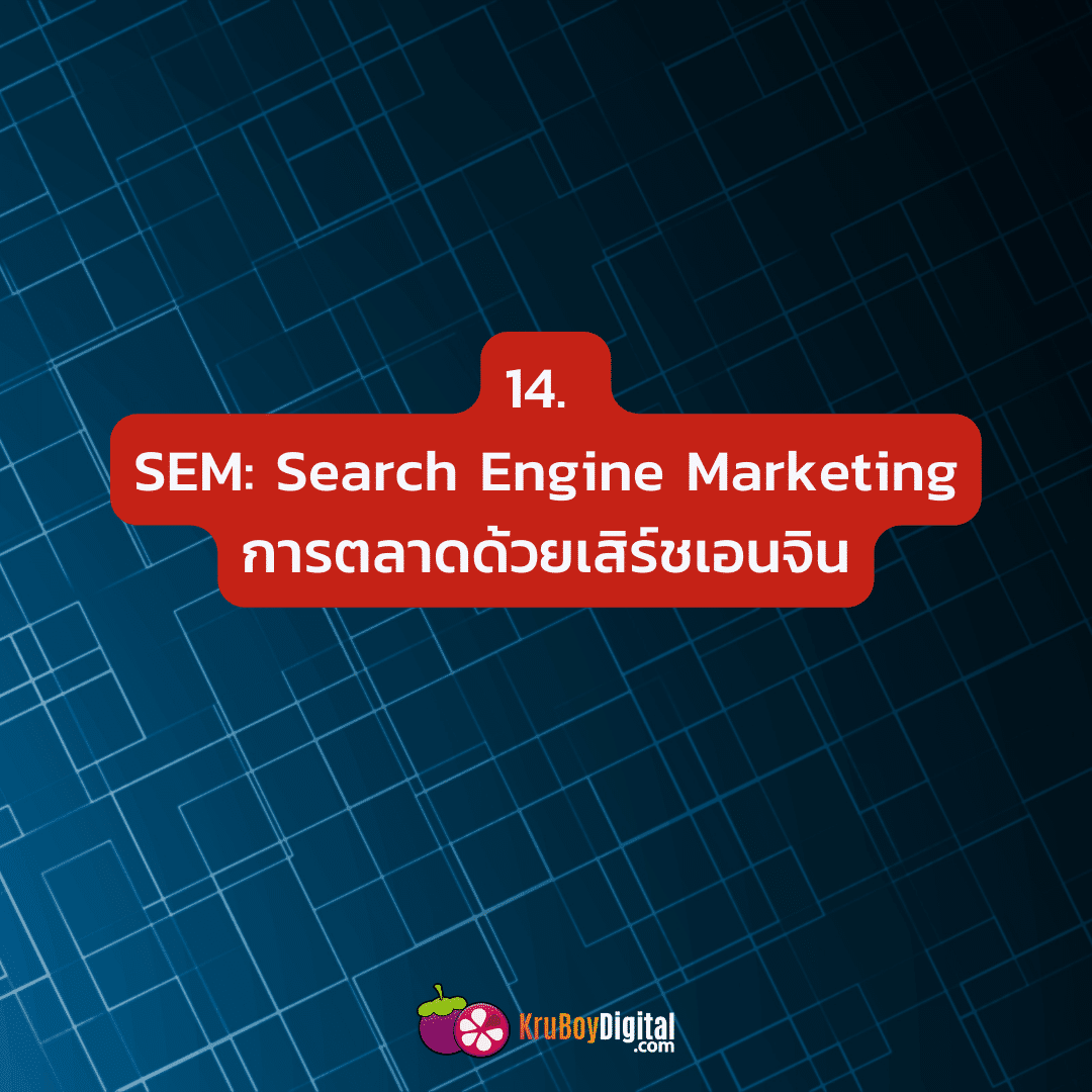 SEM: Search Engine Marketing